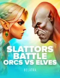 slattors battle orcs vs elves game logo